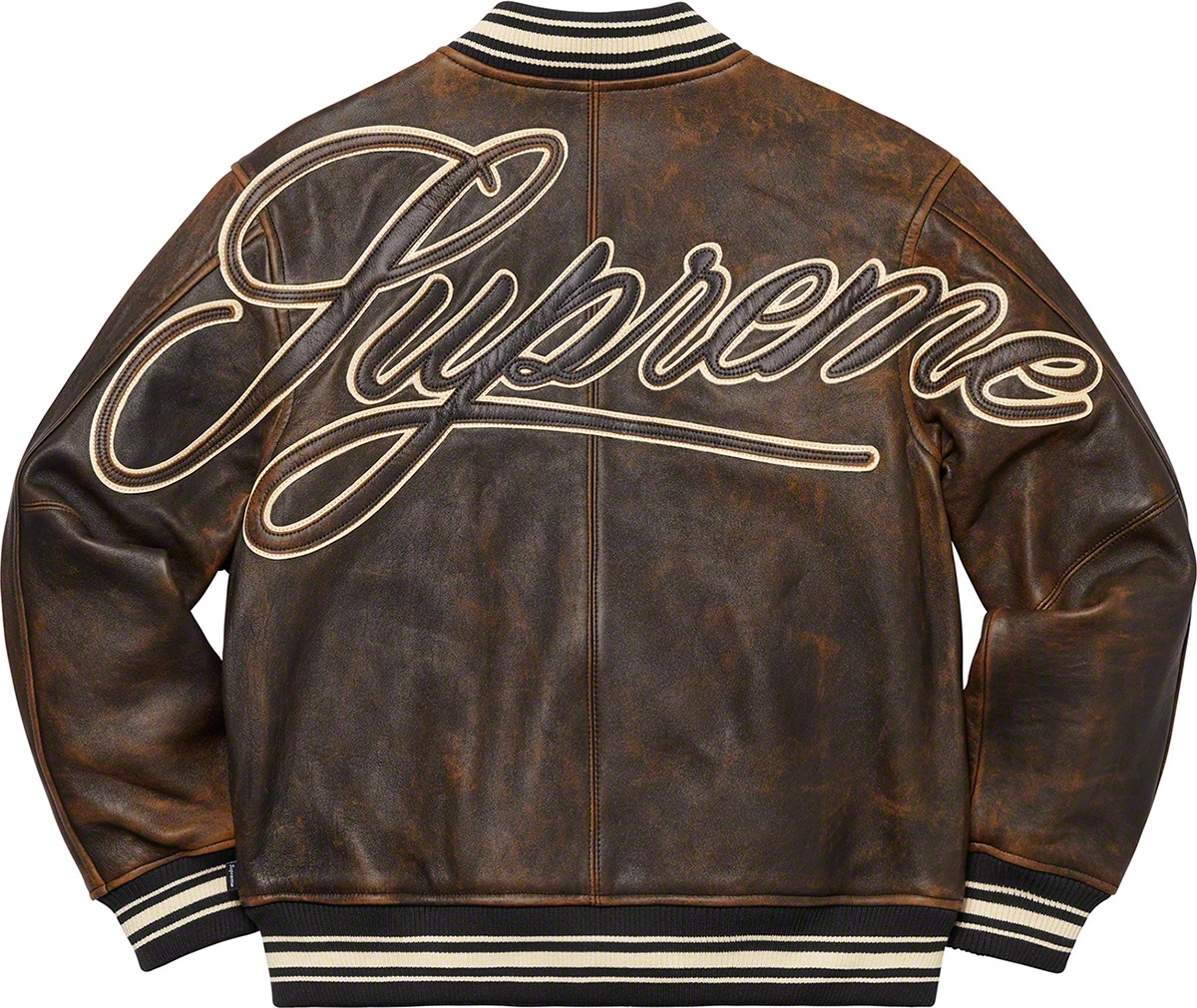 Leather Varsity Jacket view 14